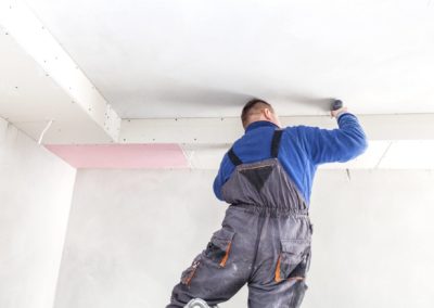 Installation of suspended ceilings. Finishing works